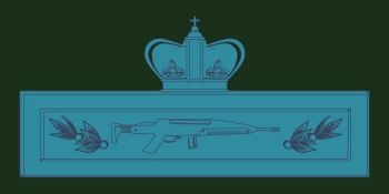 Combat Infantry Badge, cloth subdued patch